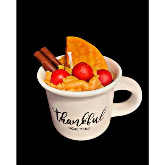 Handmade Country Christmas AWESOME Scented Food-Like Fruit & Spice Candle - Picture 2 of 2